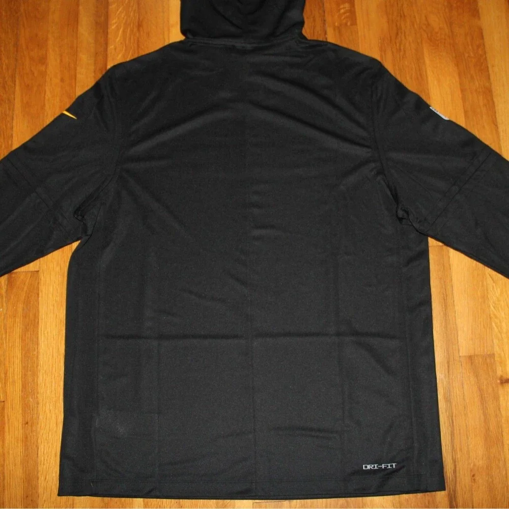 Nike Pittsburgh Steelers Dri-Fit On Field Lightweight Hoodie Mens XL Black Gold